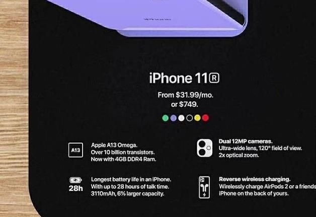 iPhone11R的上新时间？iPhone11R的详细介绍