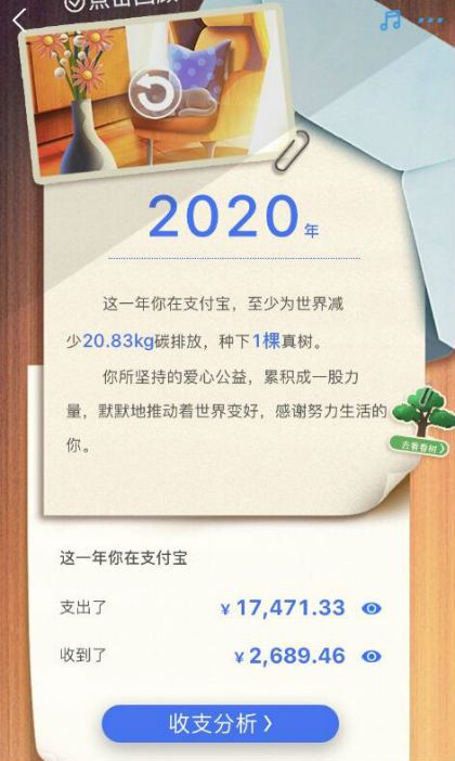 支付宝年度账单哪里看2020 支付宝2020年度账单怎么查图片2