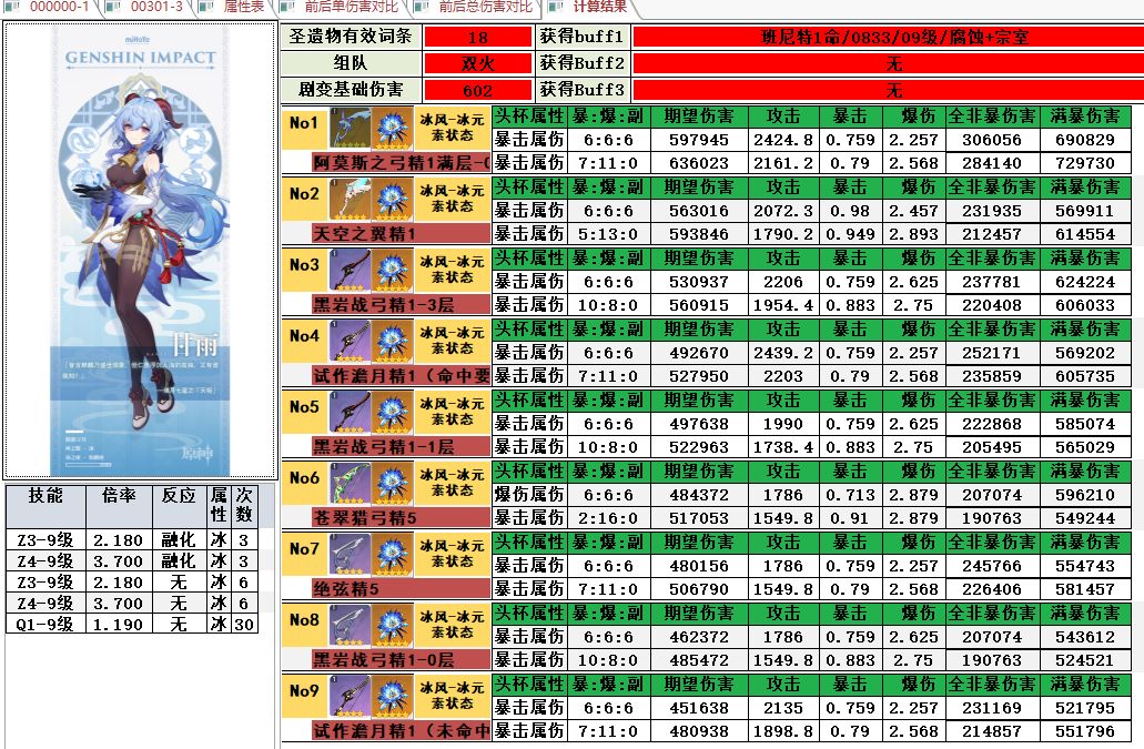 原神甘雨武器推荐：甘雨武器选择攻略图片2