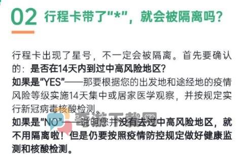 行程卡带*号是什么意思?需要被隔离么?影响出行吗?怎么消除?2