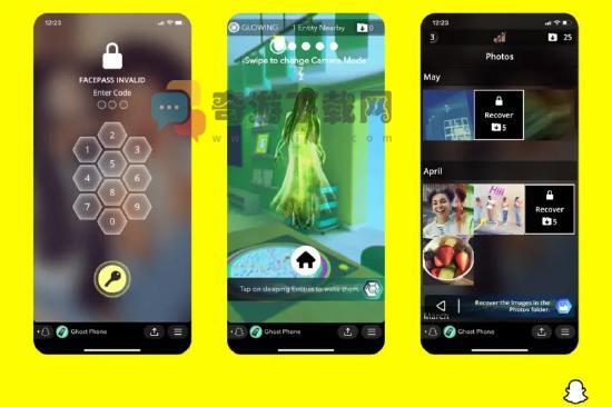 Snapchat公布首款AR游戏《Ghost Phone》