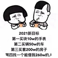 2021新目标第一买块10w的手表表情包（暂未上线）